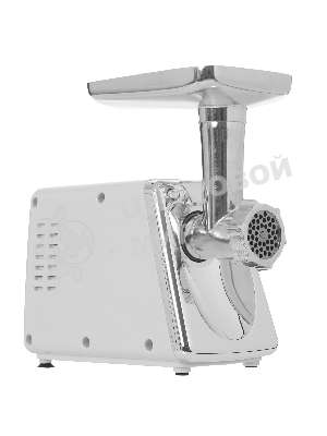 Мясорубка электрическая RENOVA MG200-R1WL белый, 2000 Вт, 2.0 кг/мин, реверс, защита от перегрузки, металлический лоток, насадки - 8
