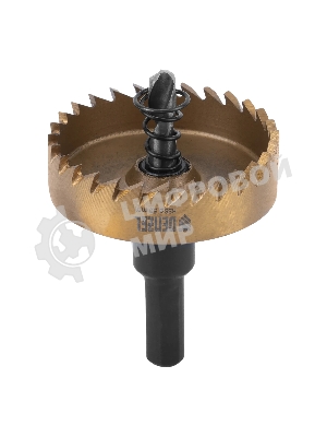 Коронка по металлу Denzel HSS, 50 мм, нитридтитановое покрытие