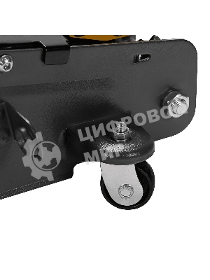 Домкрат гидравлический подкатной с фиксатором Denzel 2,8 т, 135-385 мм, в кейсе