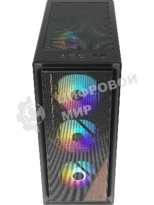 Компьютерный корпус Azza Forest черный без БП ATX 4x120мм 4x140мм 2xUSB 3.0 audio bott PSU