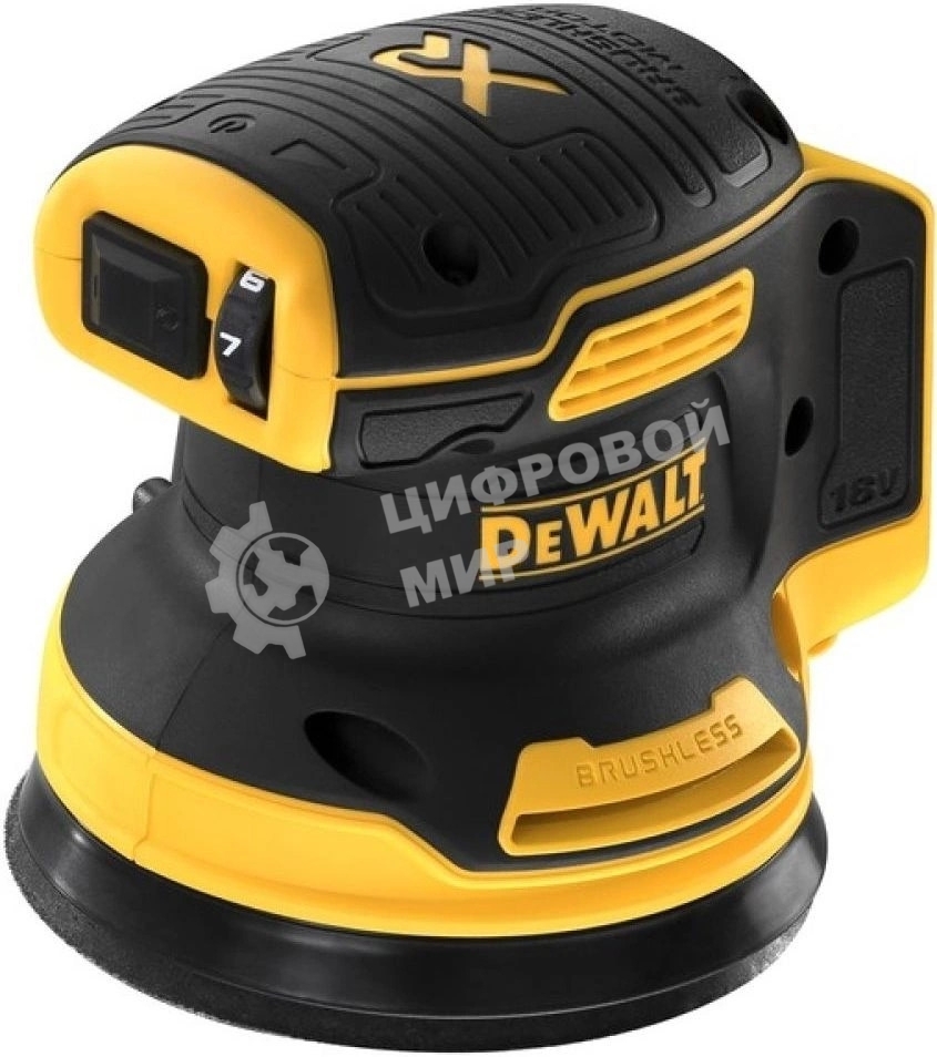 Эксцентриковая шлифовальная машина DeWalt DCW210NT-XJ D125мм аккум. жестк.кейс