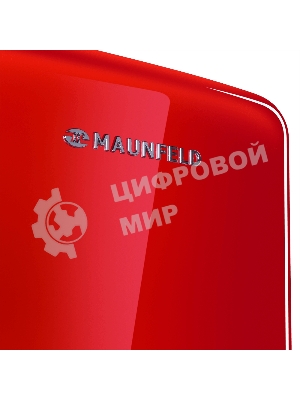 Холодильник Maunfeld MFF186NFRR красный двухкамерный 181/71л морозилка снизу, No Frost