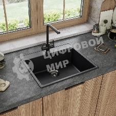 Кухонная мойка Maunfeld Perla 580 MFQS-580B черный