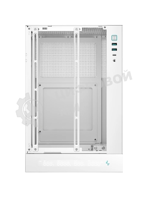 Компьютерный корпус Deepcool CH170 DIGITAL белый без БП mATX 1x120мм 1xUSB 2.0 1xUSB 3.0 audio bott PSU