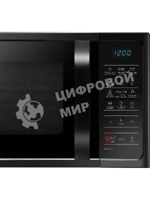 Микроволновая печь Samsung MC28H5013AK/BW черный, 28 л, 900 Вт, переключатели - мембранные кнопки