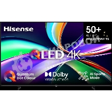 Телевизор Hisense 85'' 85E7Q черный QLED UHD 60Hz Smart TV