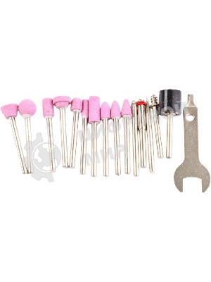 Прямошлифовальная машина (гравер) RD-MG150. 150Вт; 10000-32000 об/мин; диаметр цанг 2,3/3,2 мм; набор 100 насадок; вес- 0,8кг