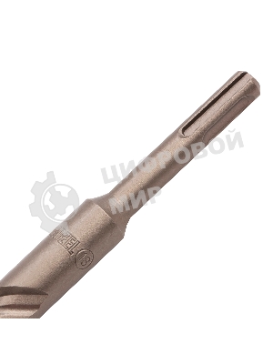 Бур по бетону Denzel двойная спираль, Cobalt W-tip, 18x260 мм, SDS PLUS