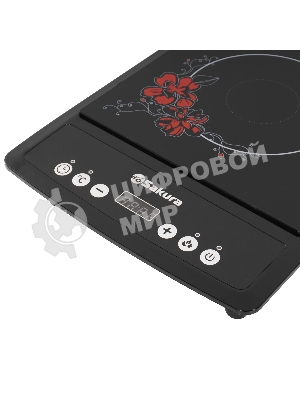 Плита настольная индукционная Sakura SA-7152FS 2000 Вт, ЖК- дисплей, корпус из закаленного стекла