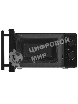 Микроволновая печь Delta DL-85L20 черный, 20 л, 700 Вт, переключатели - поворотный механизм