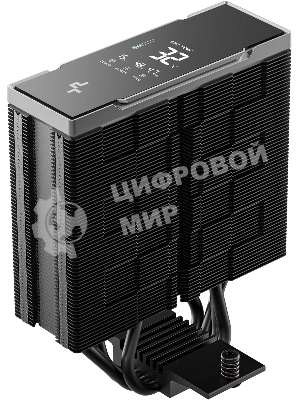Кулер для процессора DEEPCOOL AK400 G2 DIGITAL NYX LGA1851/1700/1200/115X/AM5/AM4 (12шт/кор, TDP 220W, PWM, Fan 120mm, 4 тепл. трубки, черный) RET