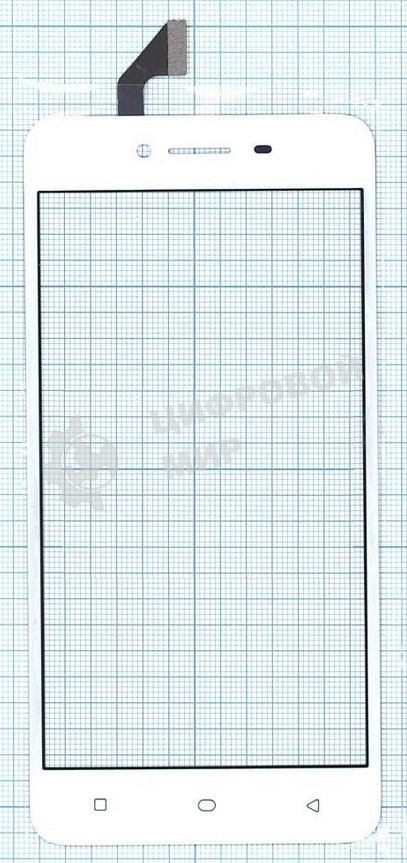 Сенсорное стекло (тачскрин) для OPPO A37, белое