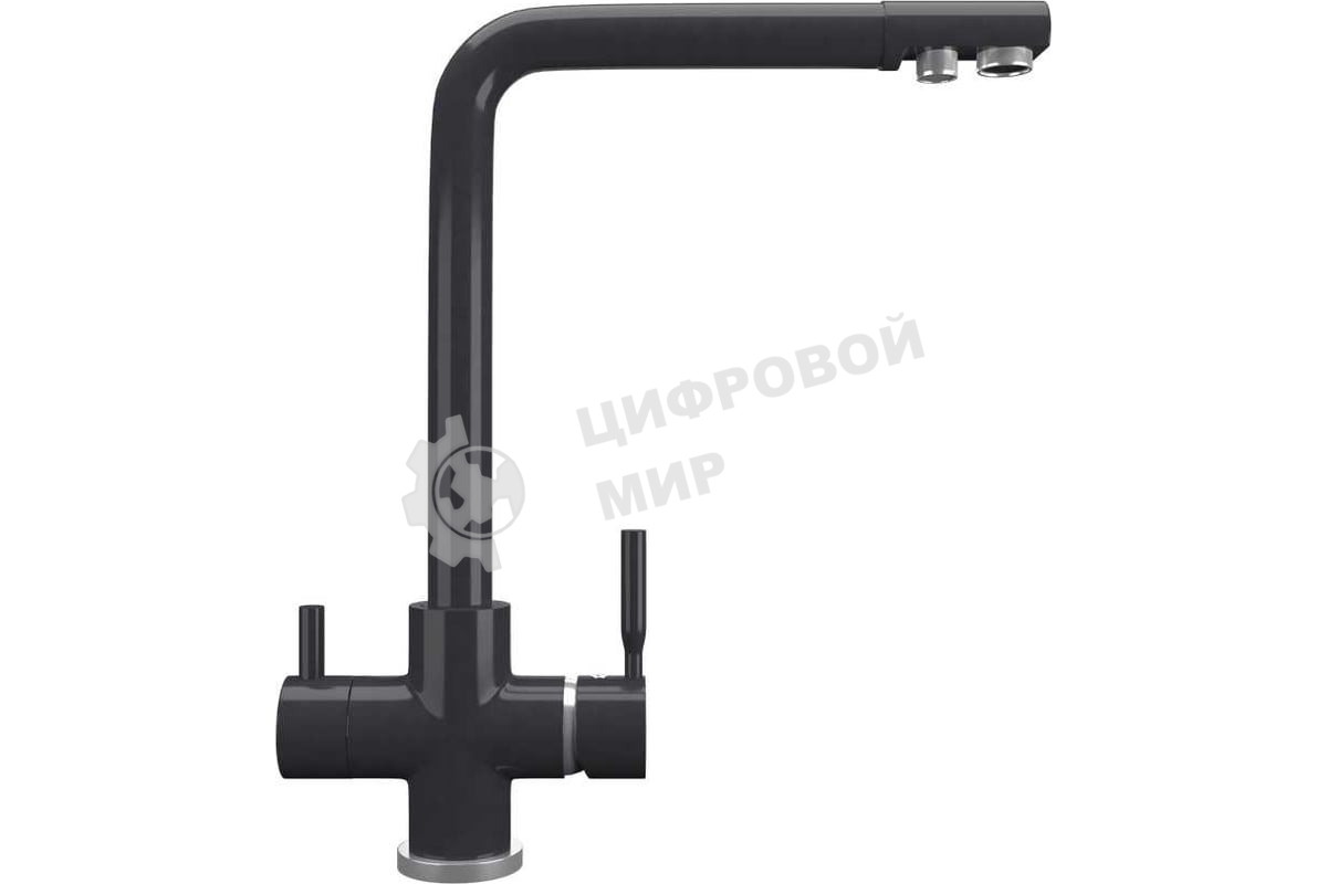 Кухонный смеситель Maunfeld MFQT-16DGR темно-серый