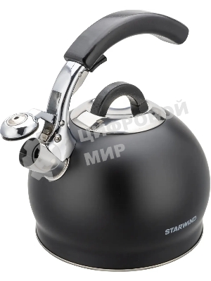 Чайник для плиты металлический Starwind Chef Concept 3 л. черный (SW-CH1510)