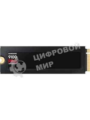 Накопитель SSD 2Tb Samsung 9100 PRO, M.2, PCI-E 5.0 x4, TLC 3D NAND R/W - 14700 (14800)/13400 (13300) Mb/s с радиатором