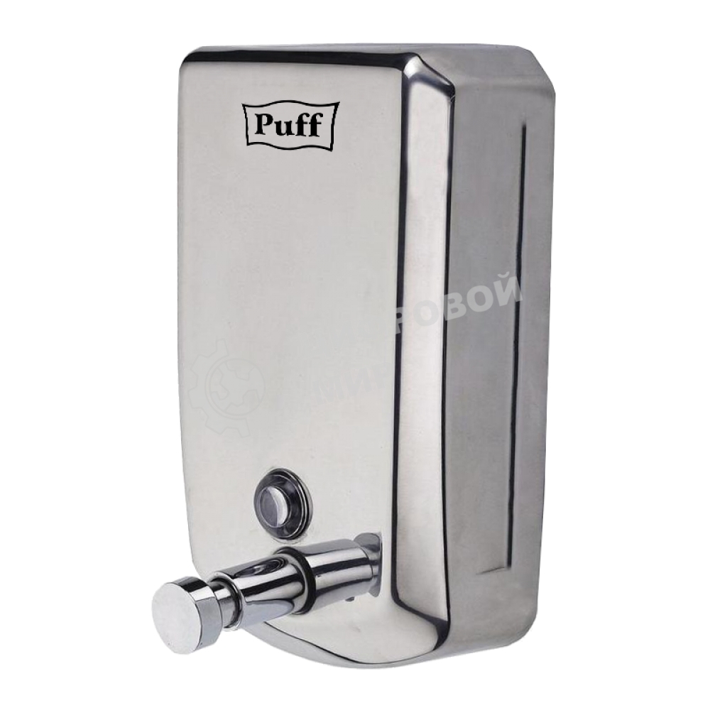 Дозатор для жидкого мыла из нерж. стали Puff-8715, хром, 1000 мл, с ключом, 21х14х11 см