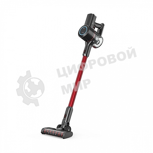 Пылесос вертикальный BQ VCA1000W серый/красный, питание от аккумулятора, 160 Вт, уборка сухая/влажная, пылесборник 0.5 л, работа от АКБ max 50 мин