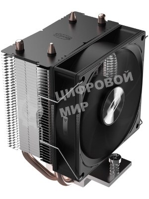 Кулер для процессора PCCooler R200 S115X/1200/1700/AM4/AM5 (TDP 110W, 90мм Non LED Fan, 2 тепловые трубки 6мм, 2200RPM, 28,3dBa)