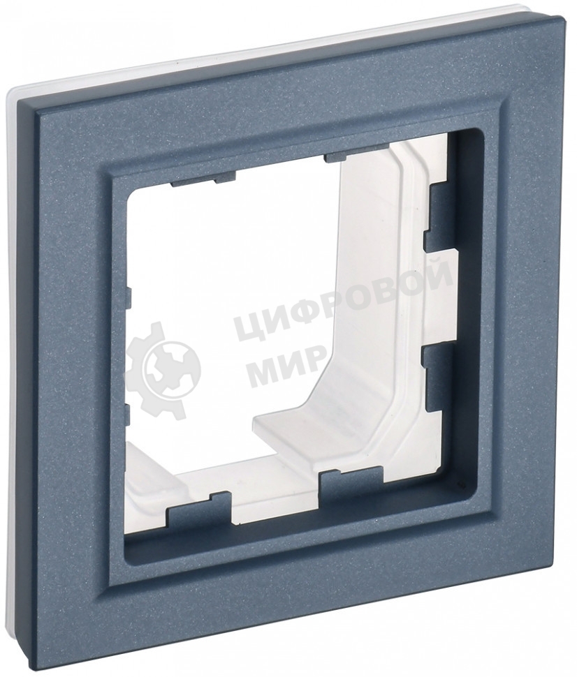 Рамка 1-местная IEK BRITE РУ-1-БрМ-44 IP44 маренго