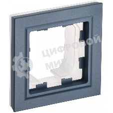 Рамка 1-местная IEK BRITE РУ-1-БрМ-44 IP44 маренго