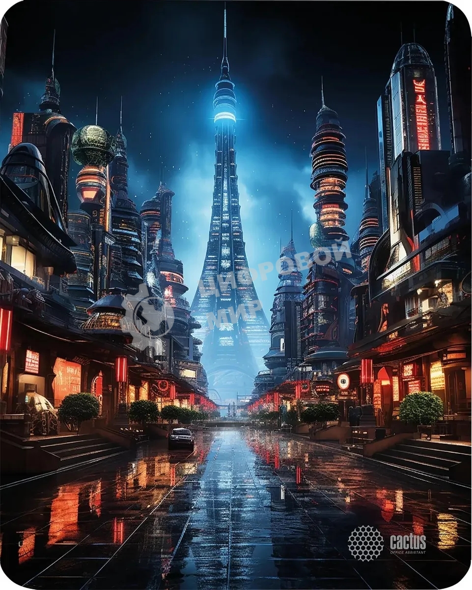Коврик для мыши Cactus City 300x250x3мм (CS-MPC-D05M)