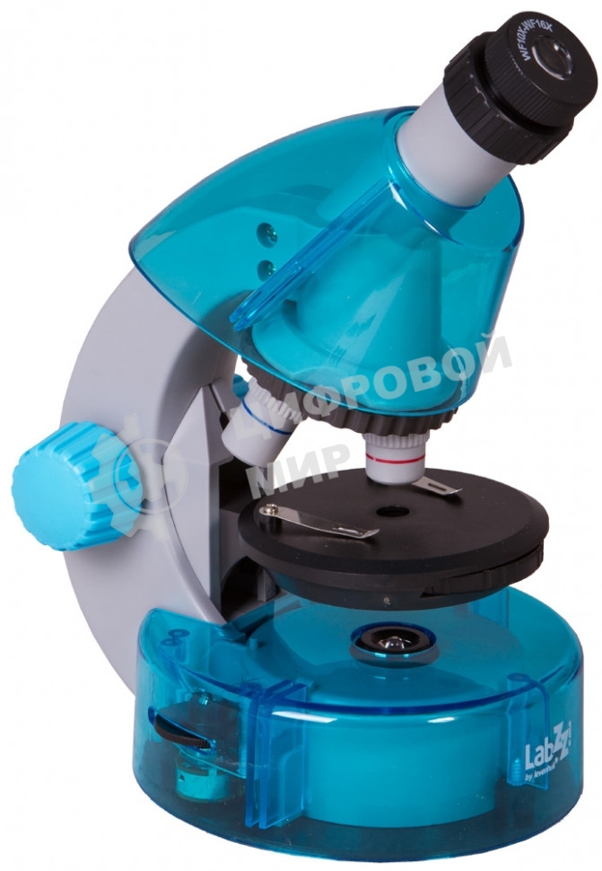 Микроскоп Levenhuk LABZZ M101 AZURE Лазурь Тип микроскопа: биологические,Тип насадки: монокулярные,Материал оптики: оптический пластик,Угол наклона окулярной насадки: 45°,Увеличение: 40–640 крат,Фокусировка: грубая,Корпус: пластик,Подсветка: светодиодная,Регулировка яркости: есть,Питание от батаре