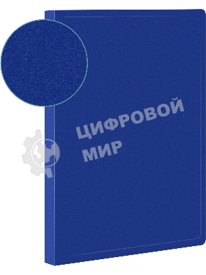 Папка с 80 прозрачными вкладками Silwerhof Eco A4, пластик, 0.7мм, синий