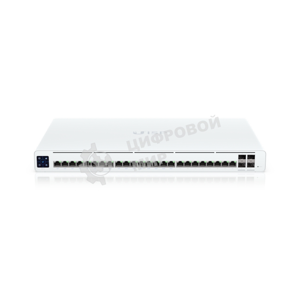 Коммутатор Ubiquiti UISP Switch Pro PoE-коммутатор, 24х 1G RJ45, 4х 10G SFP+, раздача 220 Вт