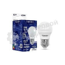 Лампа светодиодная TOKOV ELECTRIC 5Вт G45 4000К Е27 176-264В