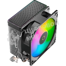 Кулер для процессора Ocypus Gamma A20 BK ARGB, 92mm FARGB FAN, Top FARGB Panel, 2 HEAT PIPES, 3-PIN, 1900 RPM, 21DBA, HYDRO BEARING, LGA115X/1200/1700/18XX, AM4/AM5