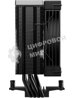 Кулер для процессора DEEPCOOL AK400 G2 DIGITAL NYX LGA1851/1700/1200/115X/AM5/AM4 (12шт/кор, TDP 220W, PWM, Fan 120mm, 4 тепл. трубки, черный) RET