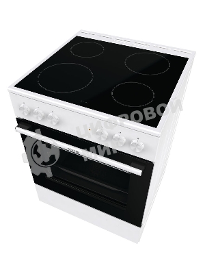 Плита электрическая Gorenje GEC6A11WG белый, конфорок 4 шт, духовка 65 л, 60 см x 85 см x 60 см