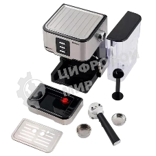 Кофеварка рожковая Timberk T-CM33038 черный, исп. кофе - молотый, 1.5 л, 1100 Вт, 20 Бар.