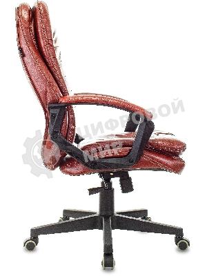 Кресло Бюрократ T-9950LT Boroko-37 коричневый, экокожа