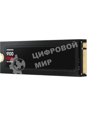 Накопитель SSD 2Tb Samsung 9100 PRO, M.2, PCI-E 5.0 x4, TLC 3D NAND R/W - 14700 (14800)/13400 (13300) Mb/s с радиатором