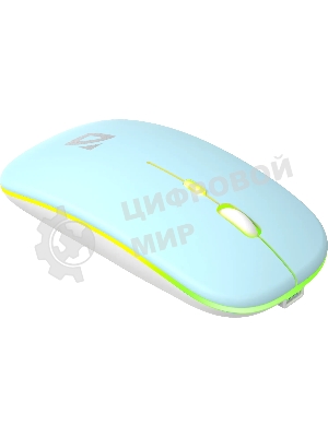 Мышь беспроводная Defender Coda MB-261 голубой, 1600 dpi, радиоканал, Bluetooth, USB, кнопки - 4