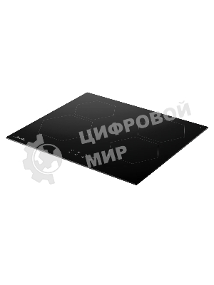Варочная панель Monsher MHI 6101, индукция, High-Tech, 59 см, 9 уровней мощности, блокировка управления, автоматическое отключение, таймер, Booster, сенсорное управление, черный
