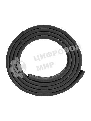 Уплотнитель резиновый Сибртех 14х12 мм для широких щелей, 12 м, профиль 