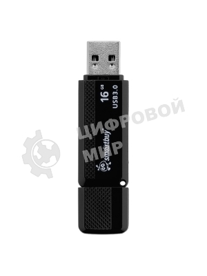 Флешка USB Smartbuy Dock (SB16GBDK-K3), 16Gb, USB 3.0/3.1, R/W 70/25, черный