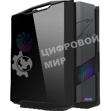 Корпус Gigabyte AORUS C601G Glass Black, Full-Tower, чёрный, закалённое стекло, ARGB подсветка, 4 x 140 мм (3 спереди, 1 сзади)