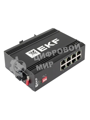 Коммутатор EKF TSX-U-8GTP, 8×1 Гбит/с PoE, неуправляемый