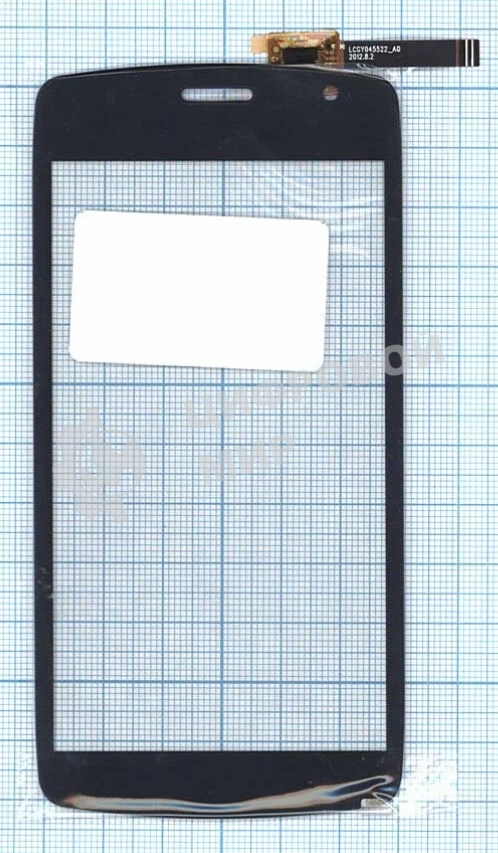 Сенсорное стекло (тачскрин) для DNS S4701, черное