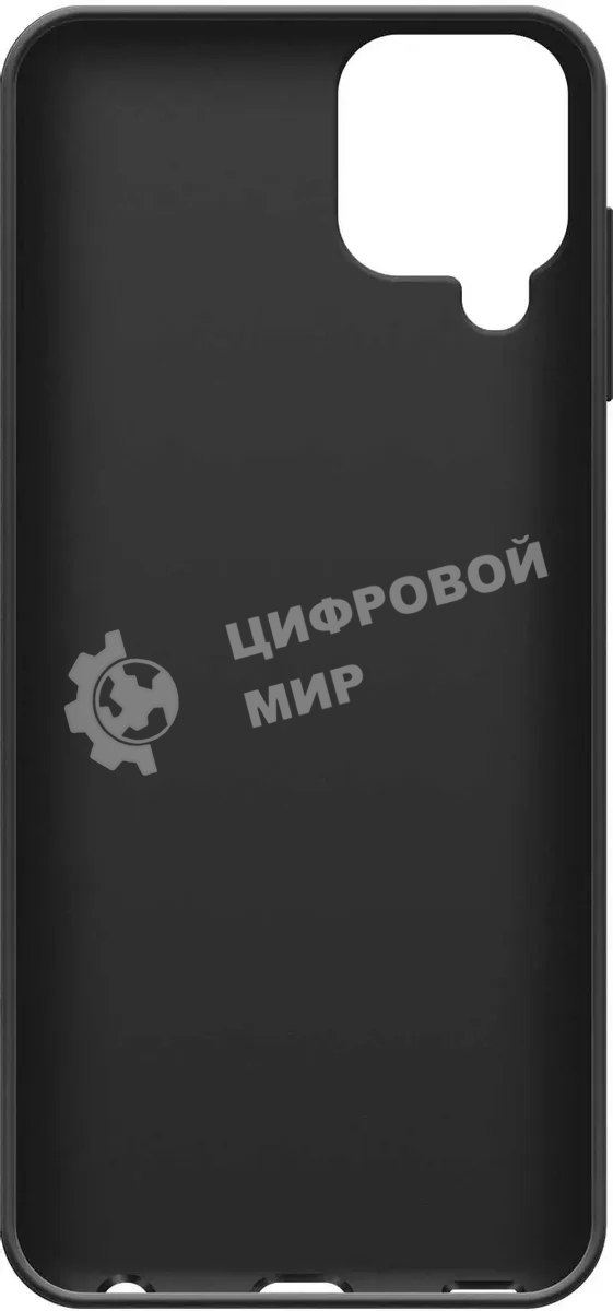 Чехол (клип-кейс) BoraSCO Silicone Case для Samsung Galaxy A12 черный (матовый)