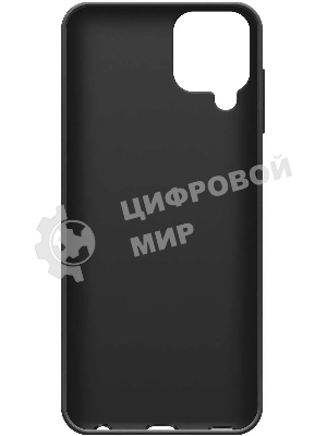 Чехол (клип-кейс) BoraSCO Silicone Case для Samsung Galaxy A12 черный (матовый)