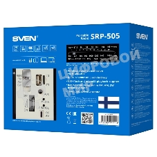 Радиоприемник белый SVEN SRP-505 (4 Вт, FM/AM/SW, USB, SD/microSD, Bluetooth, 1200 мАч)