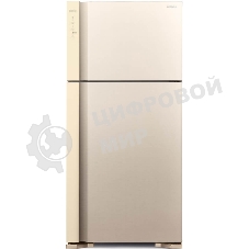 Холодильник Hitachi R-V660PUC7-1 BEG бежевый двухкамерный 405/145л морозилка сверху, No Frost