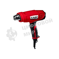 Фен технический Зубр ФТ-2000насадки 3 шт, 2 режима: 350/650град, 350/550л/мин, 2000Вт