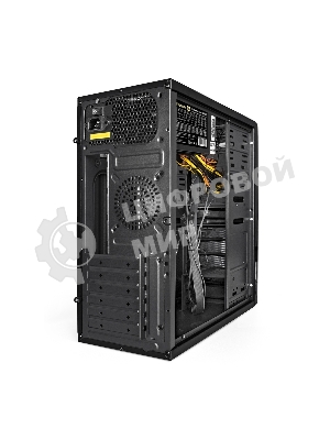 Компьютерный корпус Miditower ExeGate XP-329S-UNS400 (ATX, БП UNS400 с вент. 12см, 2*USB, аудио, черный)