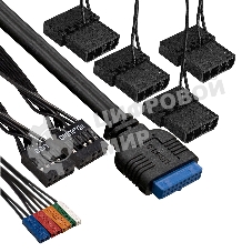 Компьютерный корпус Miditower ExeGate i3 BASE-EVO800 (ATX, БП EVO800RGb с вент. 12 см, с окном, 1хUSB+1хUSB 3.0, аудио, 4 вент. 12см с RGb подсветкой)