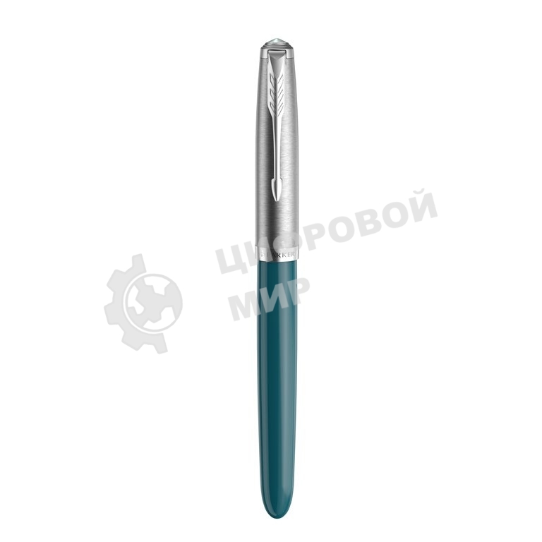 Ручка перьевая Parker 51 Core (CW2123506) Teal Blue CT, F, сталь нержавеющая, подарочная коробка